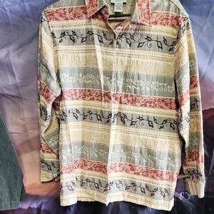 Alfred Dunner Red and Cream Patterned Blazer